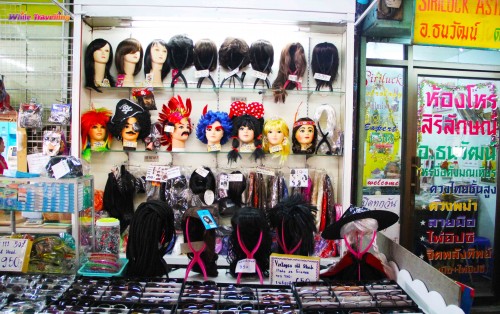 A wigs stand, Bangkok