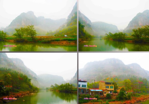 The view from the bridge in Xinchang