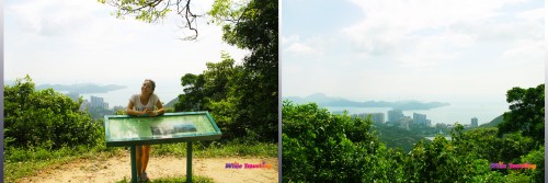 The view from one of the seats in Victoria Trail, Hongkong