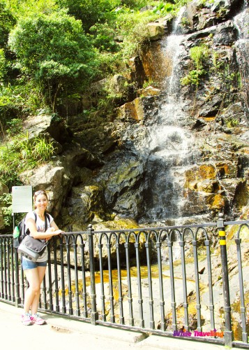 The waterfall in Victoria-Trail, Hongkong